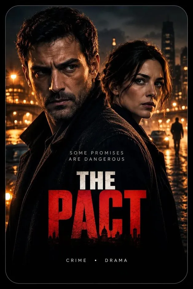 The Pact action movie poster featuring a man and woman in a dramatic scene