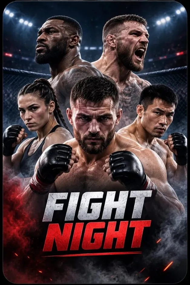 Fictional MMA fighter representing combat sports content