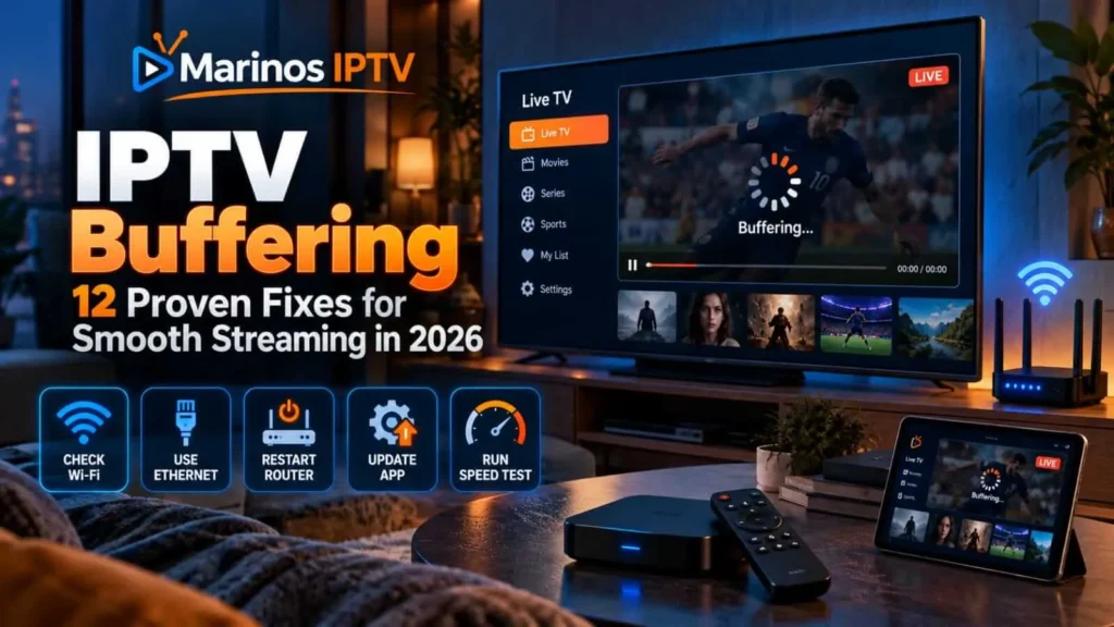 IPTV buffering fixes for Smart TV Fire TV and streaming devices