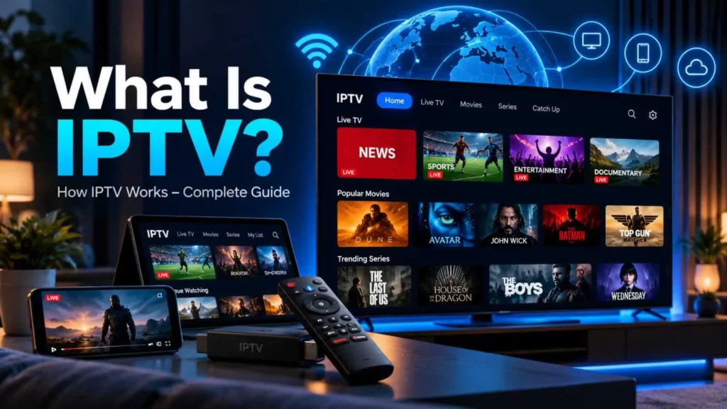 What is IPTV and how IPTV works on smart TV, smartphone and streaming devices
